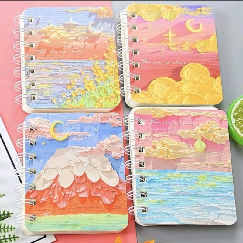 

SKY 80 Lembar A7 Notebook Motif Kartun Lucu / Buku Catatan Kecil Diary Book / Buku Tulis Anak Kecil / Travel Book