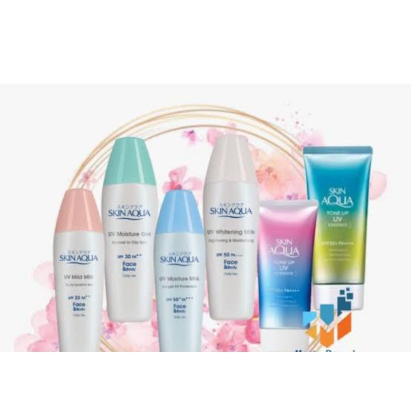!!!FREE KARDUS / BUBBLE WRAP!!! SKIN AQUA SUNSCREEN UV Moisture Milk | SKIN AQUA SUNSCREEN UV Whiten