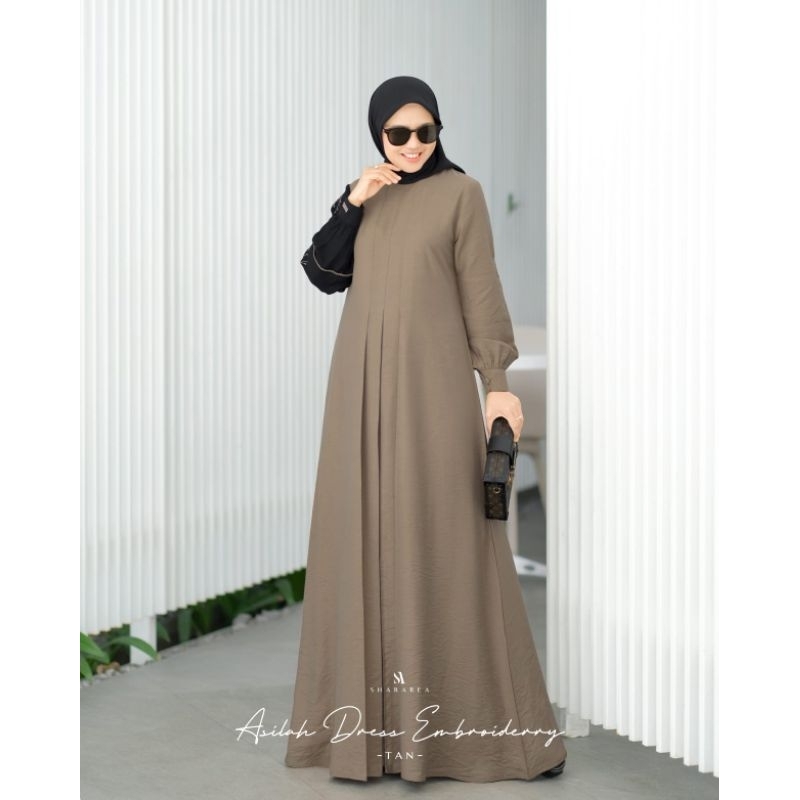 New Asilah Dress Embroidery( Dress saja )by shArarea