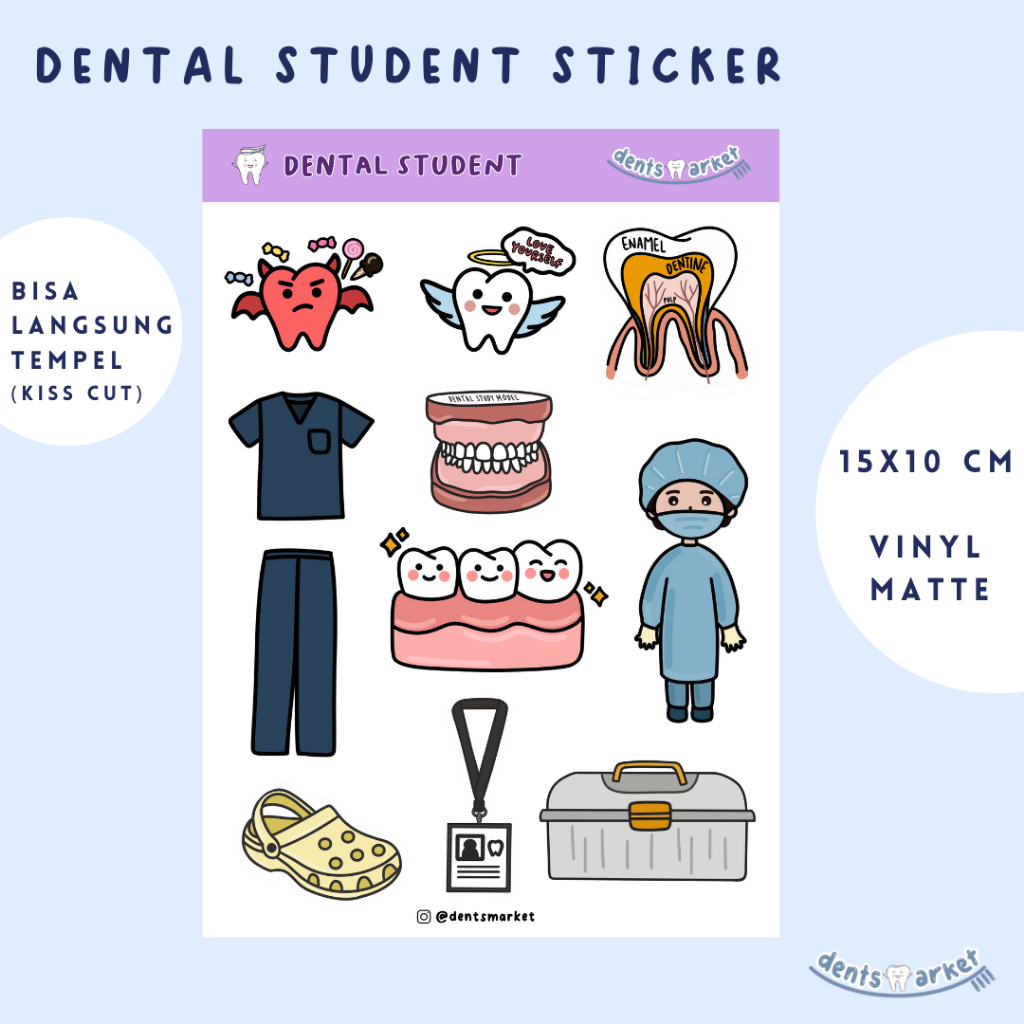 

Stiker Dokter Gigi / Stiker Mahasiswa Kedokteran Gigi / Dentistry Sticker Dental Student Merchandise