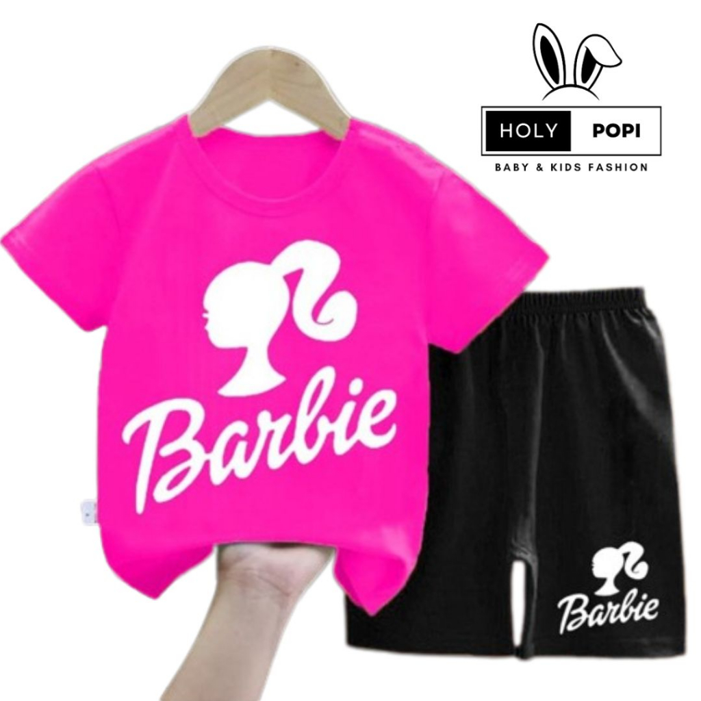 BAJU ANAK PEREMPUAN SETELAN ANAK PEREMPUAN BARBIE 1-5 TAHUN KEKINIAN