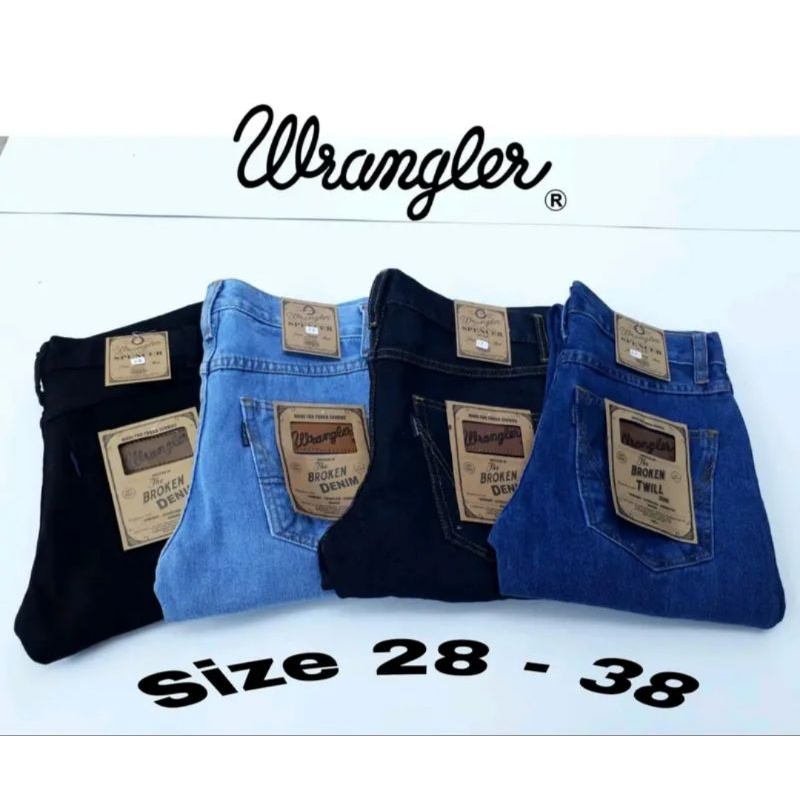 Celana Panjang Jeans Pria Standar Wangler Original / Celana Panjang Pria Standar