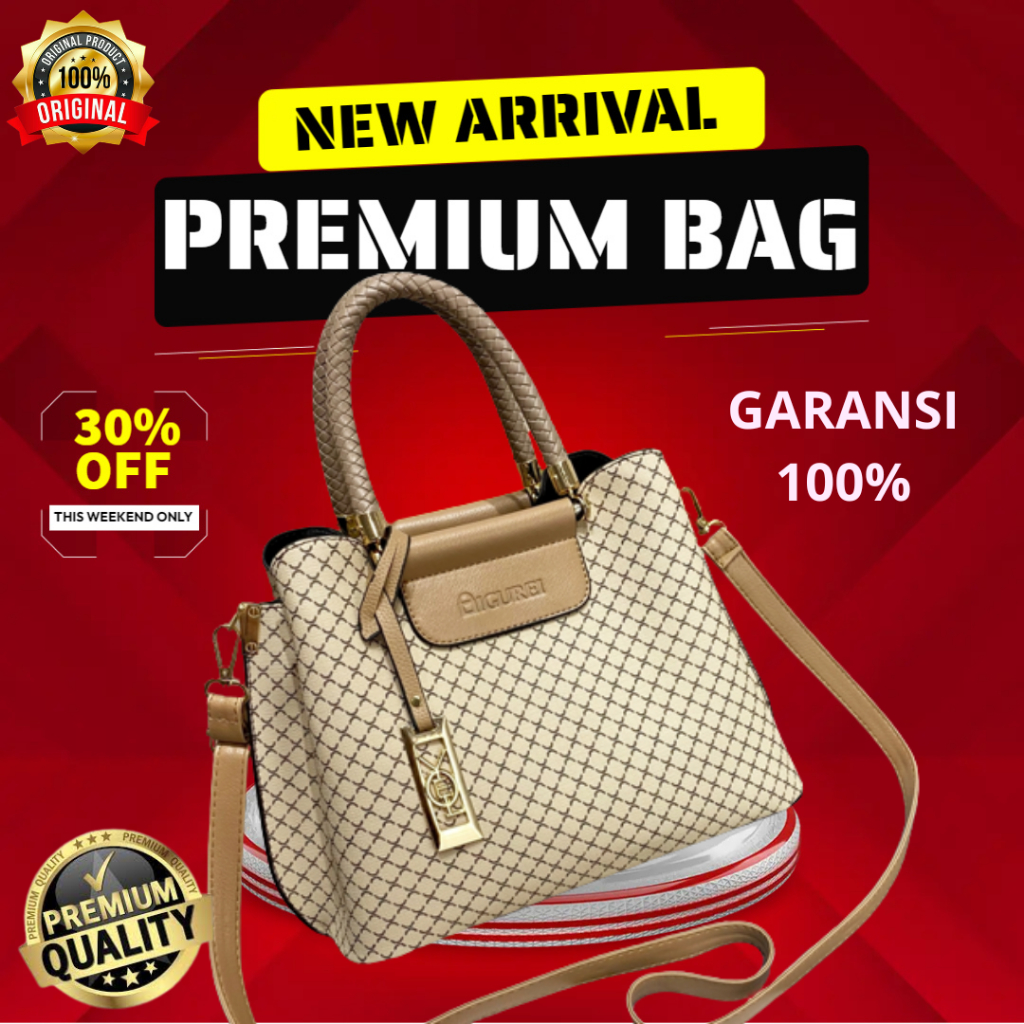 LF8 Tas handbag ibu ibu kekinian kondangan pengajian import mewah branded kekinian terbaru