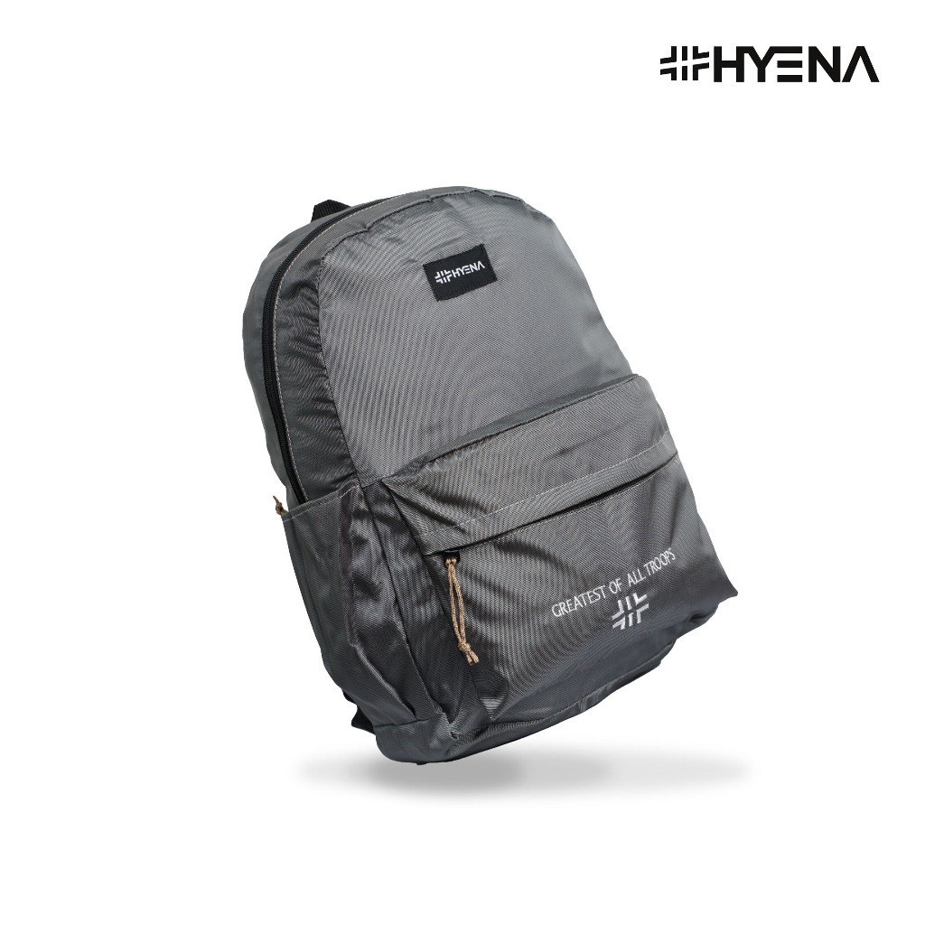 Hyena - Backpack Tas Kuliah Polos Pria Wanita Ransel Sekolah SMP SMA (AF87)