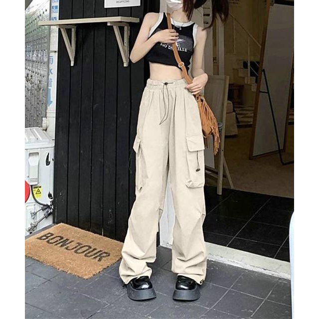 Jogger Cargo Wanita Joger Pants Hip Hop Rigin Style