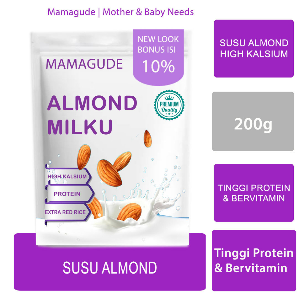 

Susu Almond Low Fat Almond Milk Rendah Lemak Untuk Diet Susu Diet Pengganti Makan Meal Replacement Susu Almond Bubuk Kacang Almond Oatmeal Susu Low Fat Milk Mamagude Susu Etawalin Susu Etawaku Flyon Dancow (200g)