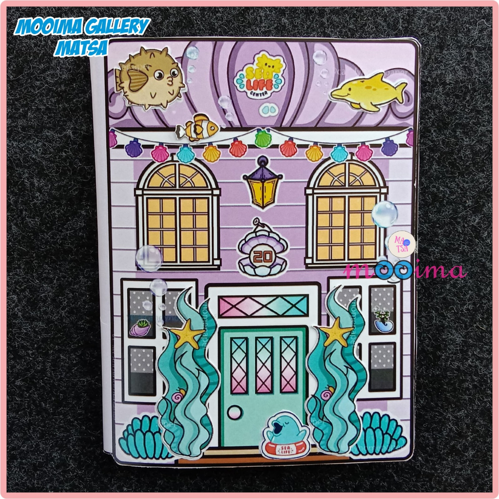 quiet book toca boca mermaid purpel/toca boca mermaid part97