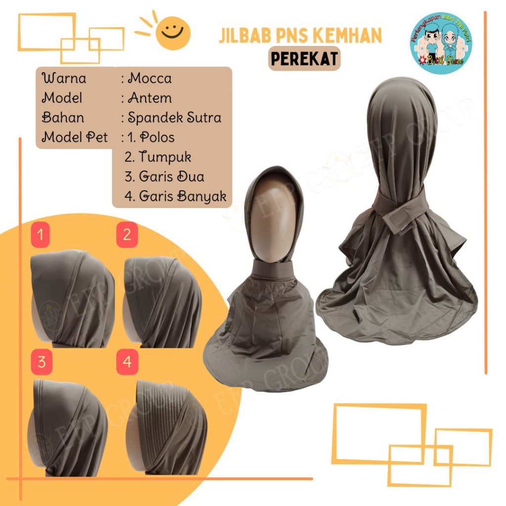 JILBAB PNS KEMHAN BELAKANG PEREKAT