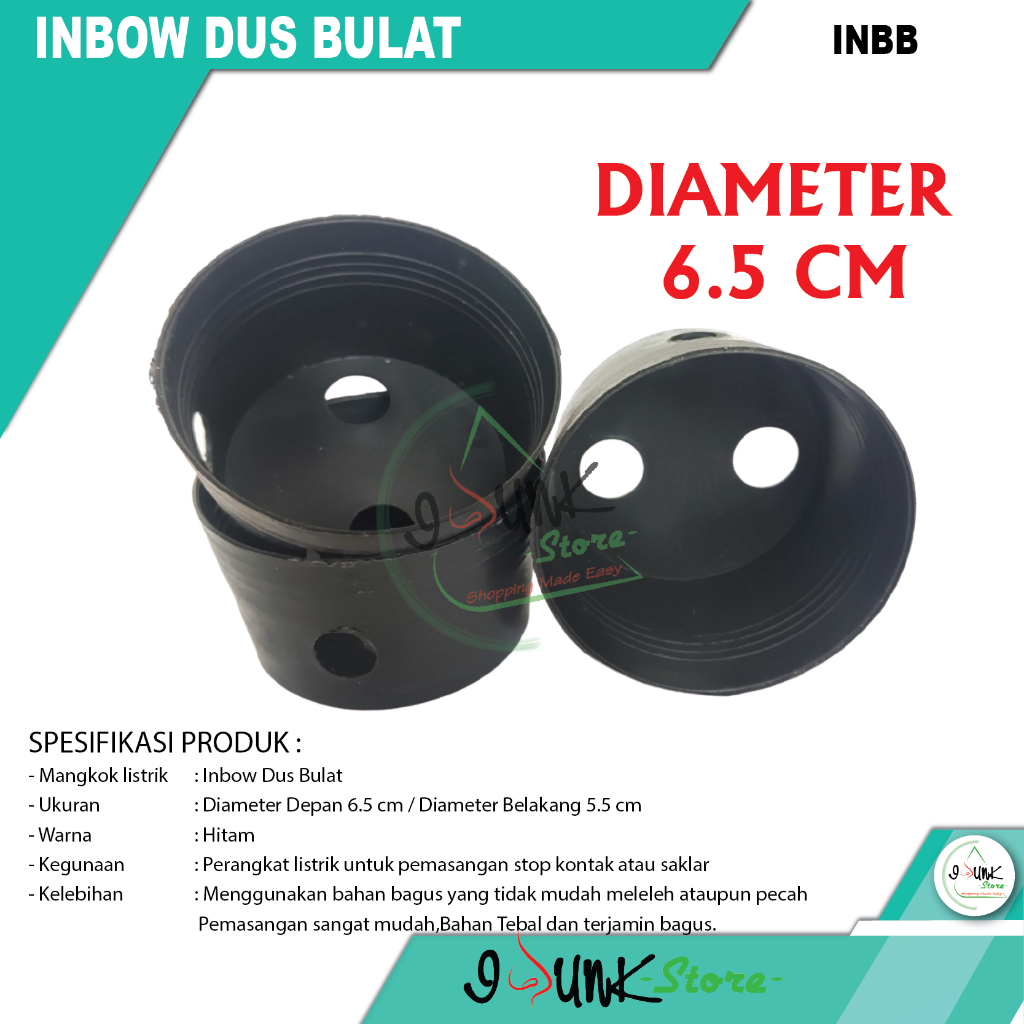 INBOW DUS / MANGKOK LISTIK BULAT / INBOW DUS BULAT