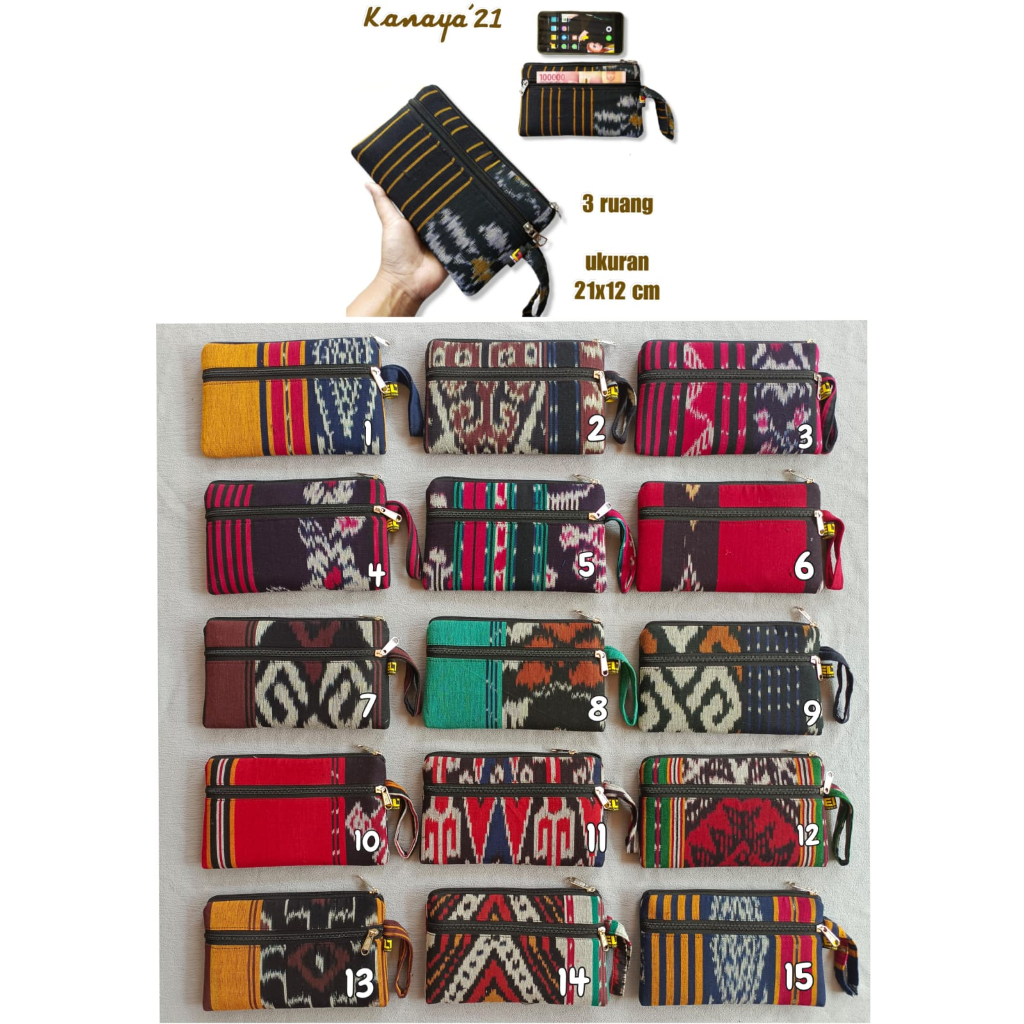 DOMPET KANAYA 21 TENUN ETNIK SOUVENIR