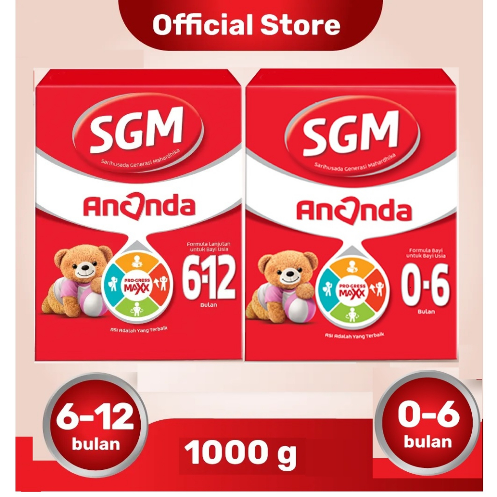 SGM Ananda 0-6/6-12 1000gr/ susu sgm ananda tahap 1 dan 2