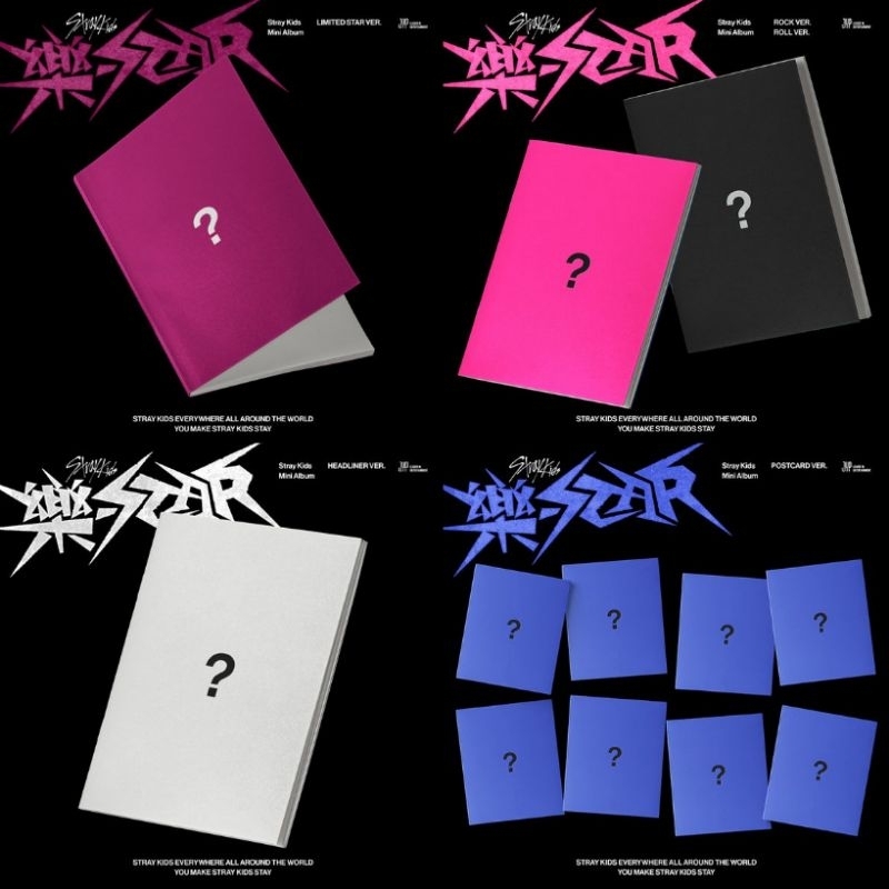 [PRE-ORDER] LIST PRIO PO Mini Album Stray Kids Skz - Rock Star Limited Standard Rock Roll Postcard H