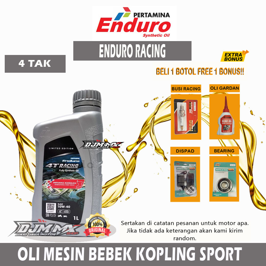 PROMO OLI ENDURO RACING 1 Liter 10W-40 Oli Motor Original Enduro 4T