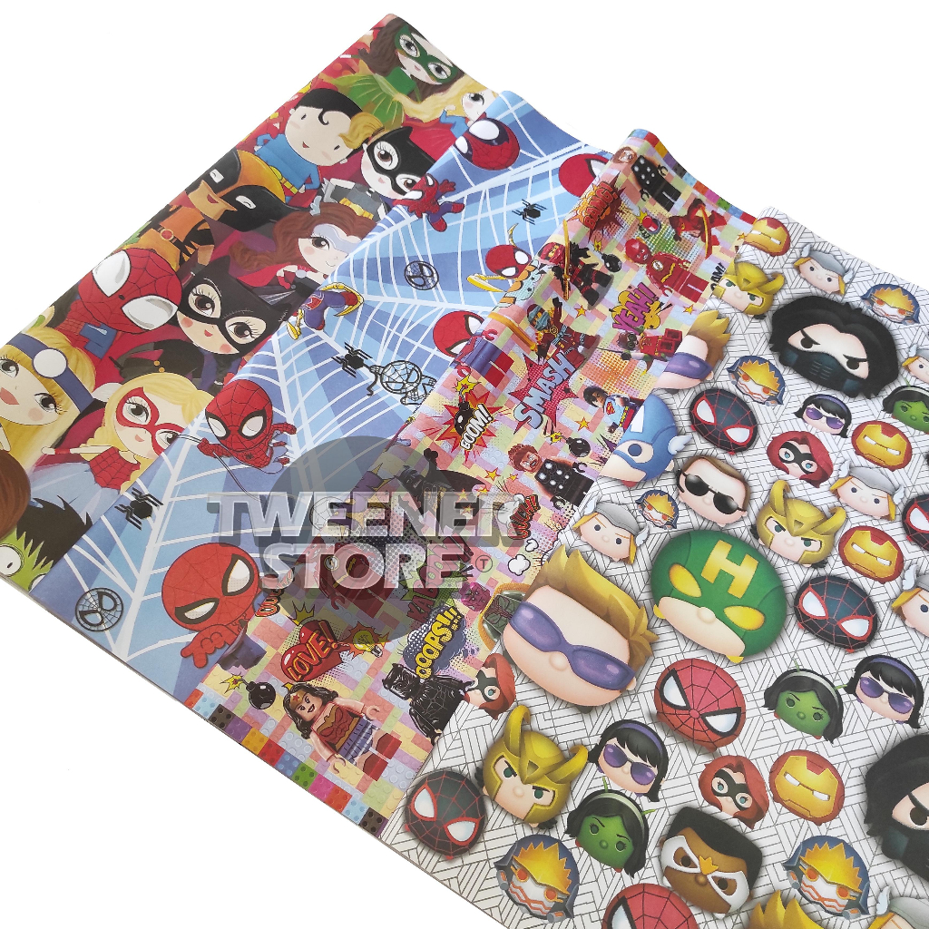 

Kertas Kado Motif Cowok Robot Super Hero Avengers