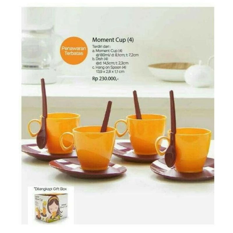 Tupperware Moment Cup 3 set