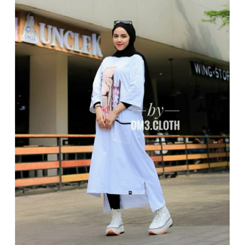 long tunik | tunik kaos | premium long tunik