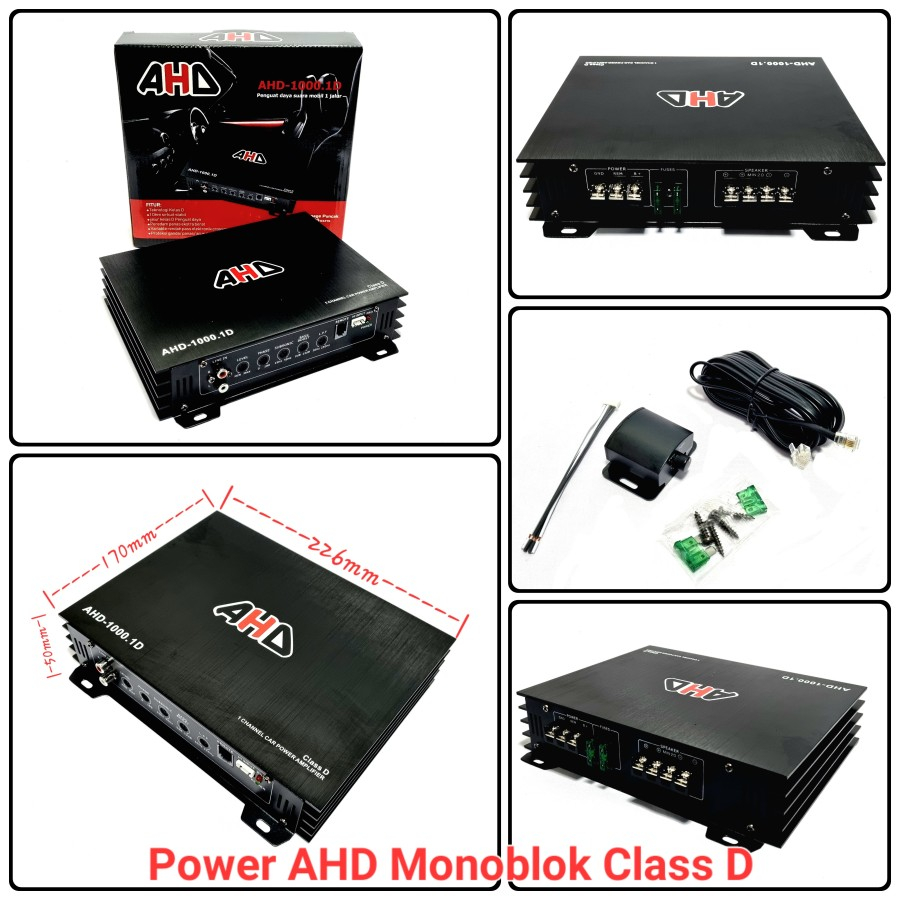 POWER AMPLIFIER MONOBLOK CLASS D AHD-1000.1D