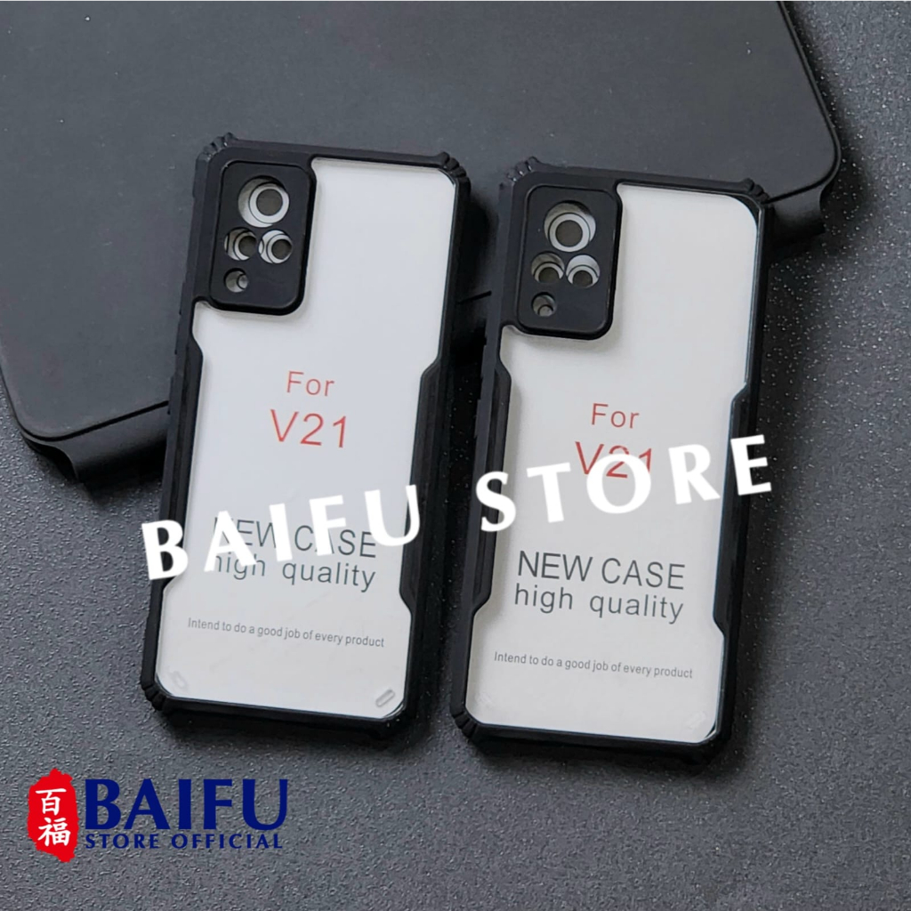 Vivo V21 5g Vivo V21E  Case Fusion shockproof Transparan Casing Vivo V21 5g Vivo V21E