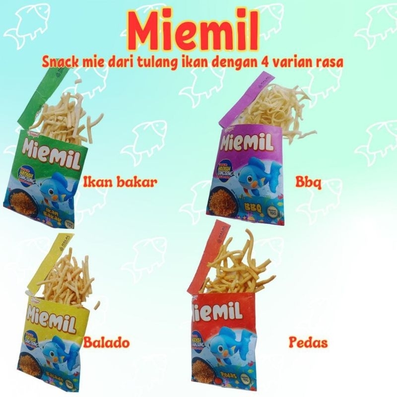 

Miemil snack ikan patin | jajan berupa stik ikan