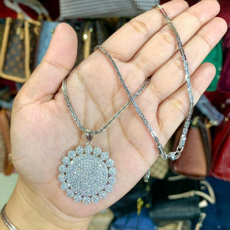 Kalung Hijab Silver Xuping 70cm Mewah