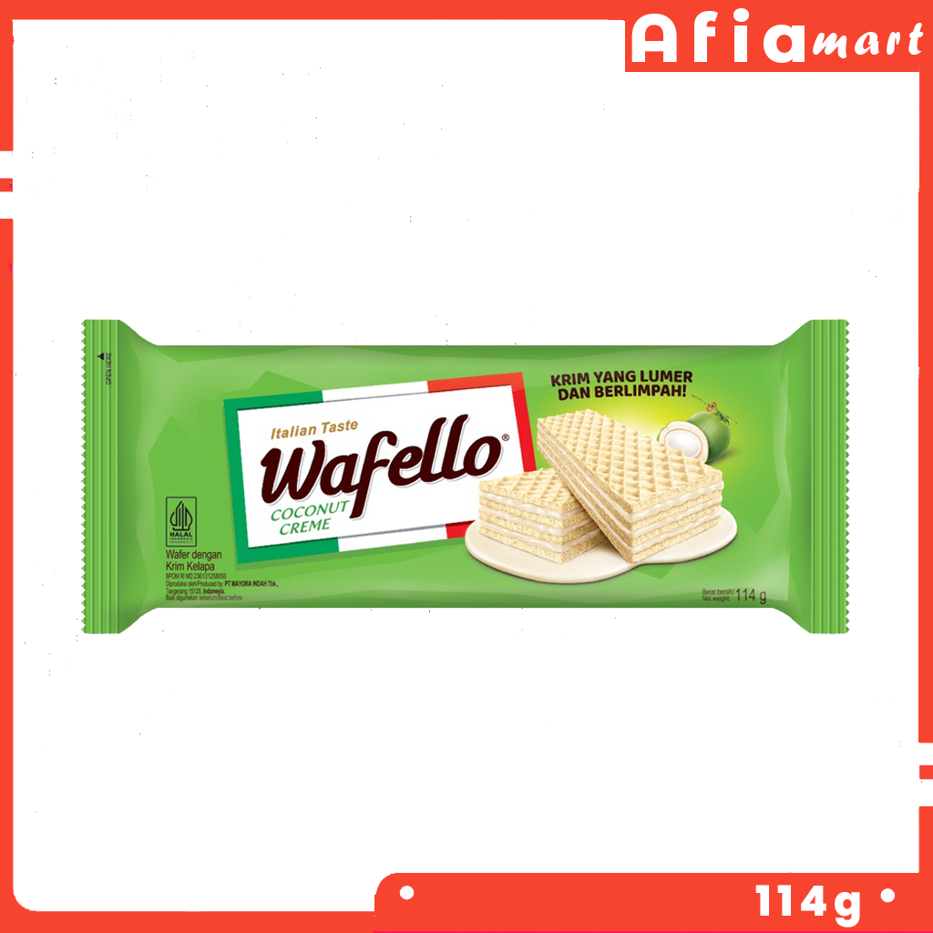 

Wafer Wafello Coconut Berat 114 Gram