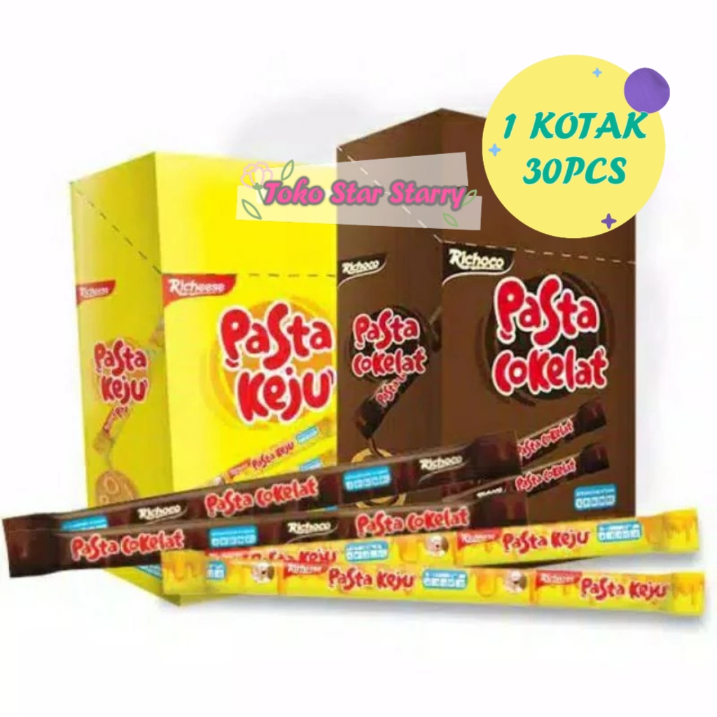 

[Per Kotak] Nabati Pasta Keju & Cokelat 240 gram (30 Bks @ 8 gram) Snack Viral Halal MUI