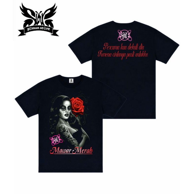 Kaos Slank Mawar Merah // Tshirt Slank Mawar