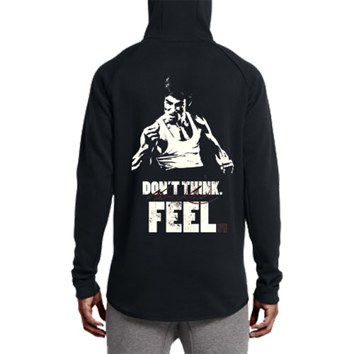 Bruce Lee Hoodie Bahan Katun Fleece | Jaket Hoodie Jumper & Ritsleting | Bisa COD