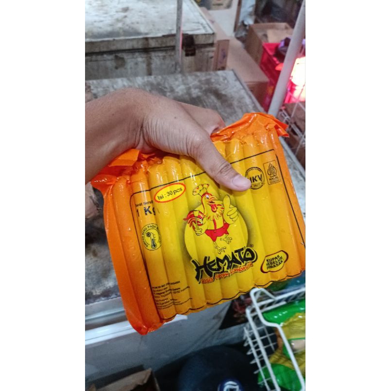 

Sosis Hemato ayam 1kg isi 30pcs