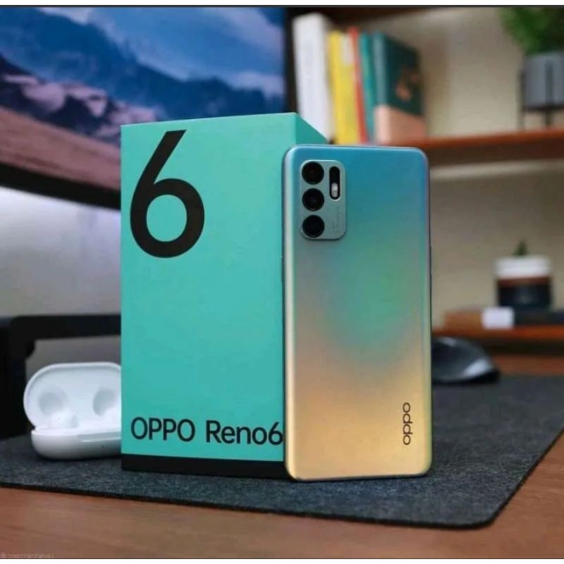 Oppo Reno 6 4G 8/128 GB Second Garansi Resmi