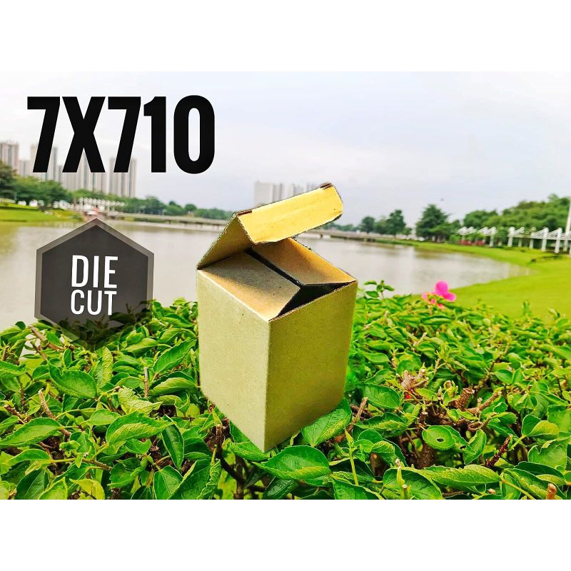 

kardus karton uk 7x7x10 cm...Die cut