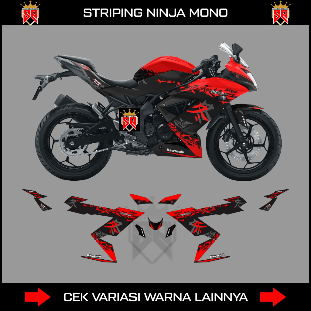 DECAL STRIPING NINJA MONO 250 SL / KAWASAKI NINJA 250RR MONO