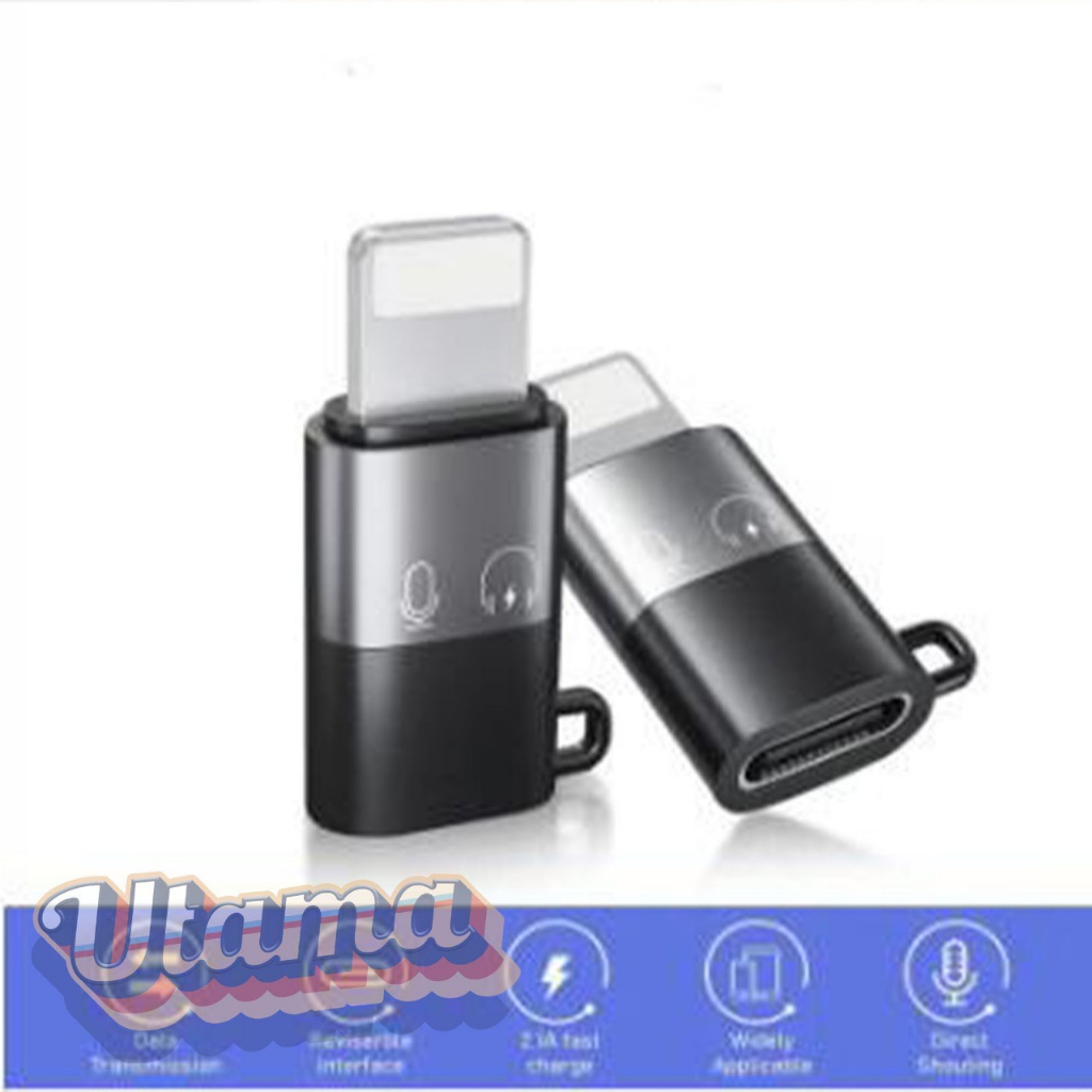 Converter Type C to Lightning USB OTG Mini Adapter Support Headset Music Charger Fast Charging Konve