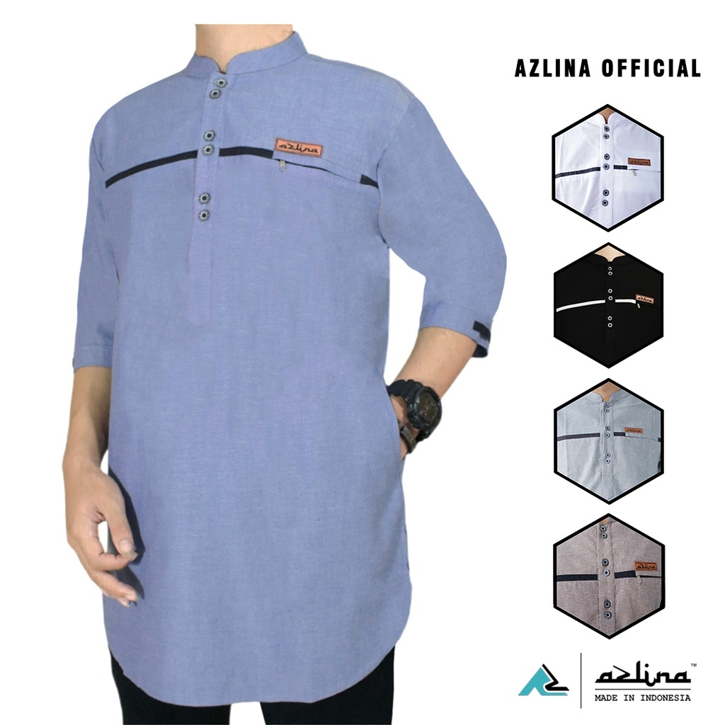 Koko dewasa model kurta arafah lengan 3 4 koko pria bahan katun premium