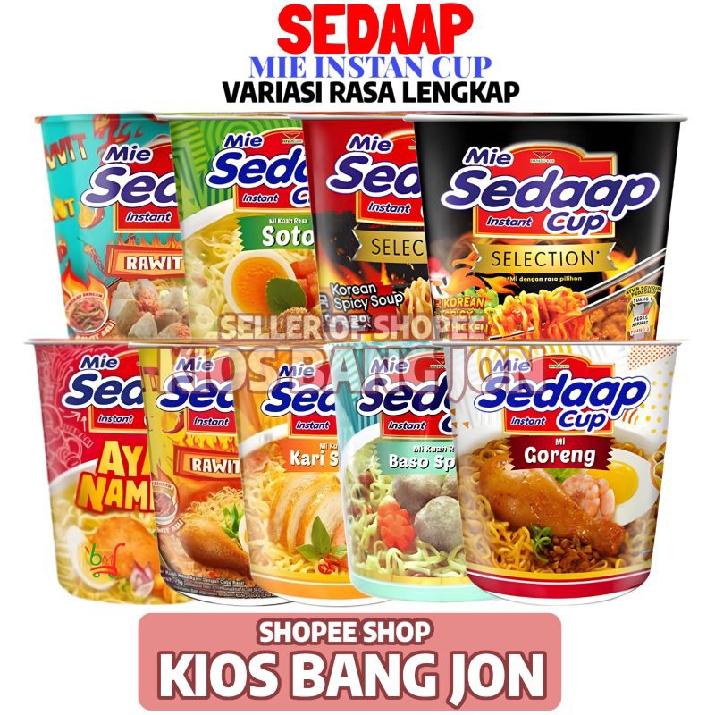 

Mie Sedaap Cup Semua Varian Rasa Komplit