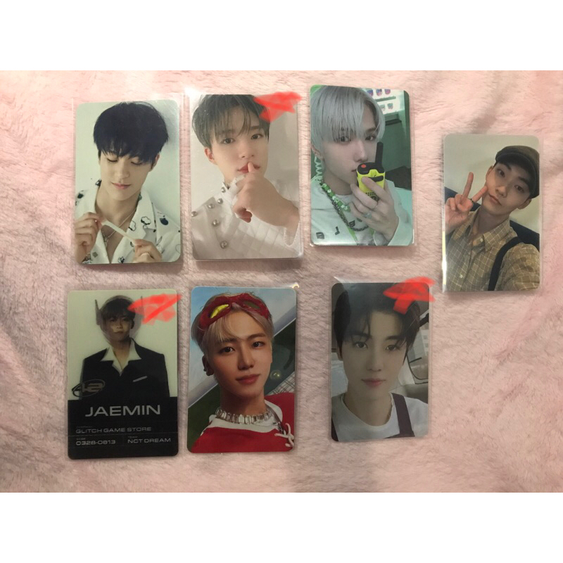 Photocard Official, Jaemin Cafe, Jaemin Lenti Glitch mode, Jaemin Candy PB, Jeno Anniversary, Jeno s