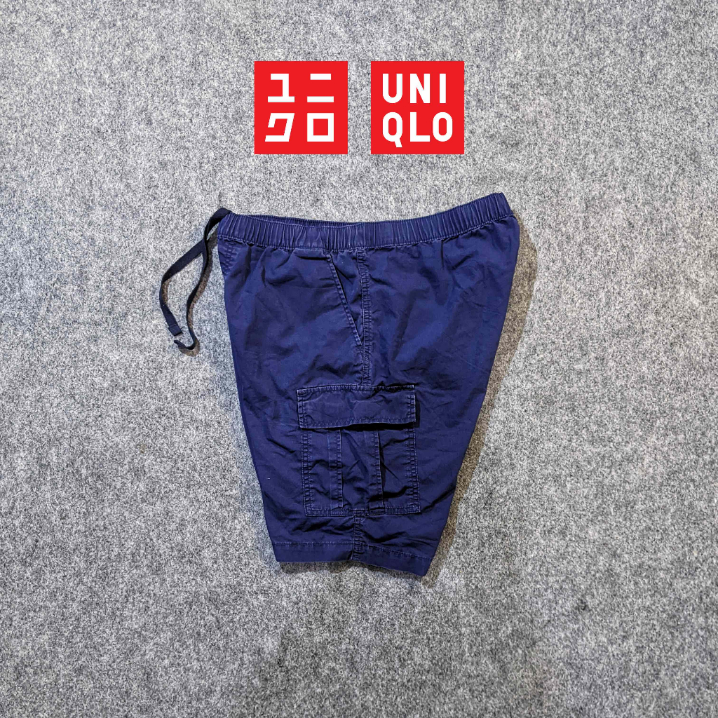 Uniqlo Cargo Kargo - Celana Pendek Pria Dewasa Cowok Laki Laki Second Bekas Original - K43