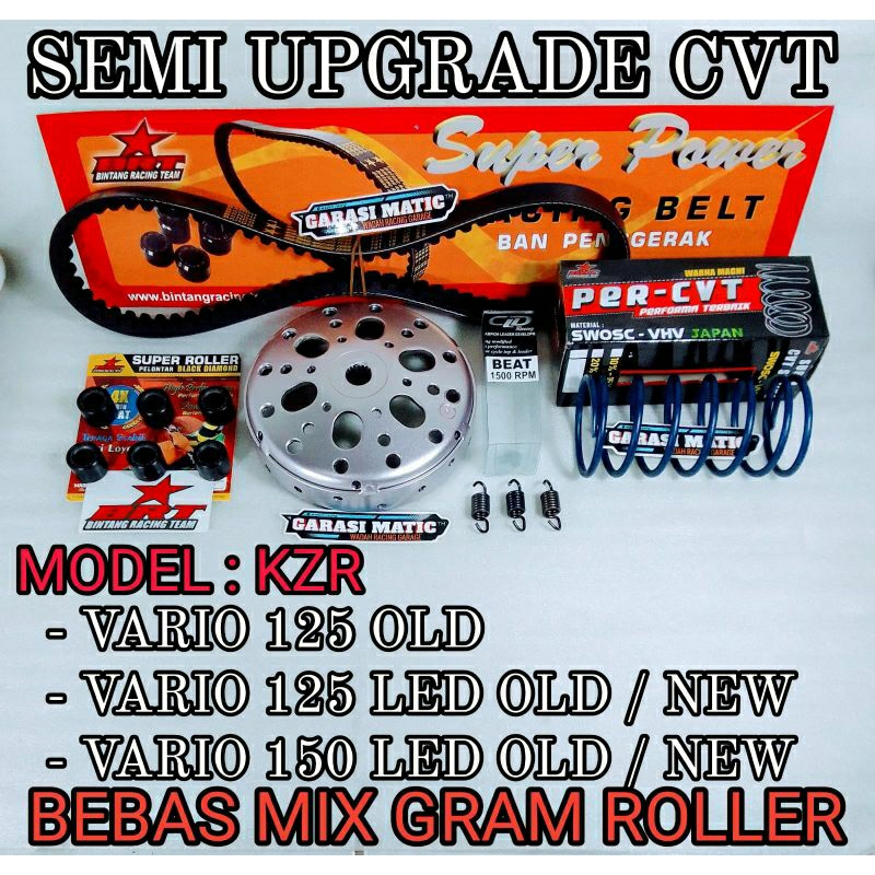 SEMI UPGRADE CVT KIRIAN ANTI GREDEK ANTI LOYO LEBIH RESPONSIP ALL NEW VARIO 125 LED VARIO 150 LED VA