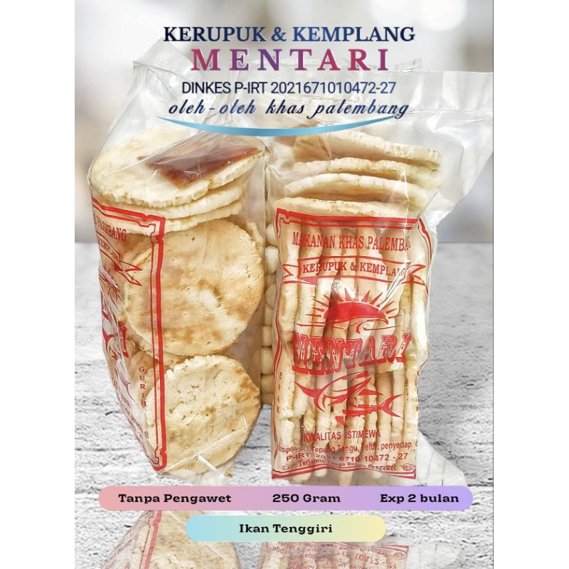 

Kerupuk Kemplang Panggang Palembang 250 Gram