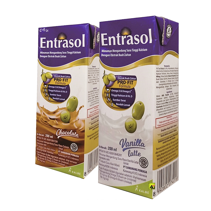 

ENTRASOL - Susu UHT dgn Ekstrak Zaitun - 200 ml