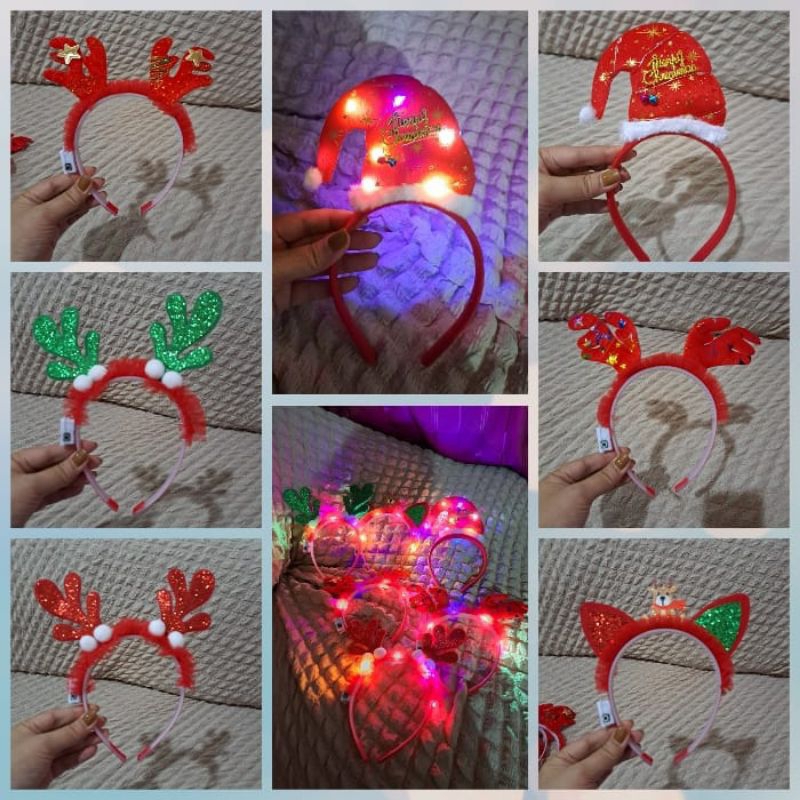 bando natal/bando tanduk rusa/bando led/bando natal lampu