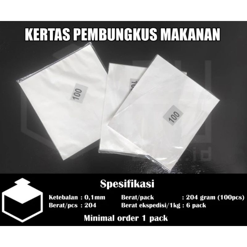 Kertas Nasi KFC / Kertas Nasi Putih