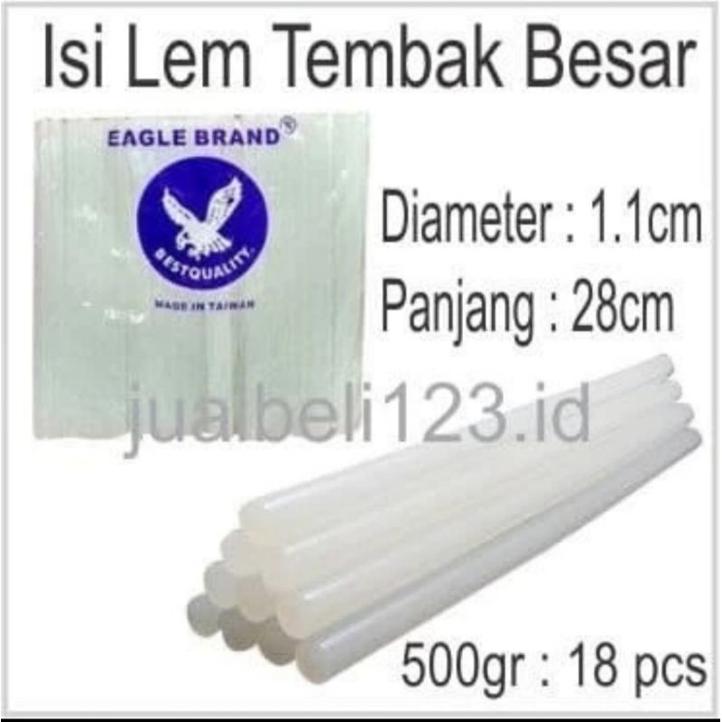 

ISI LEM TEMBAK GLUE GUN Besar Eagle Taiwan 0,5, kg