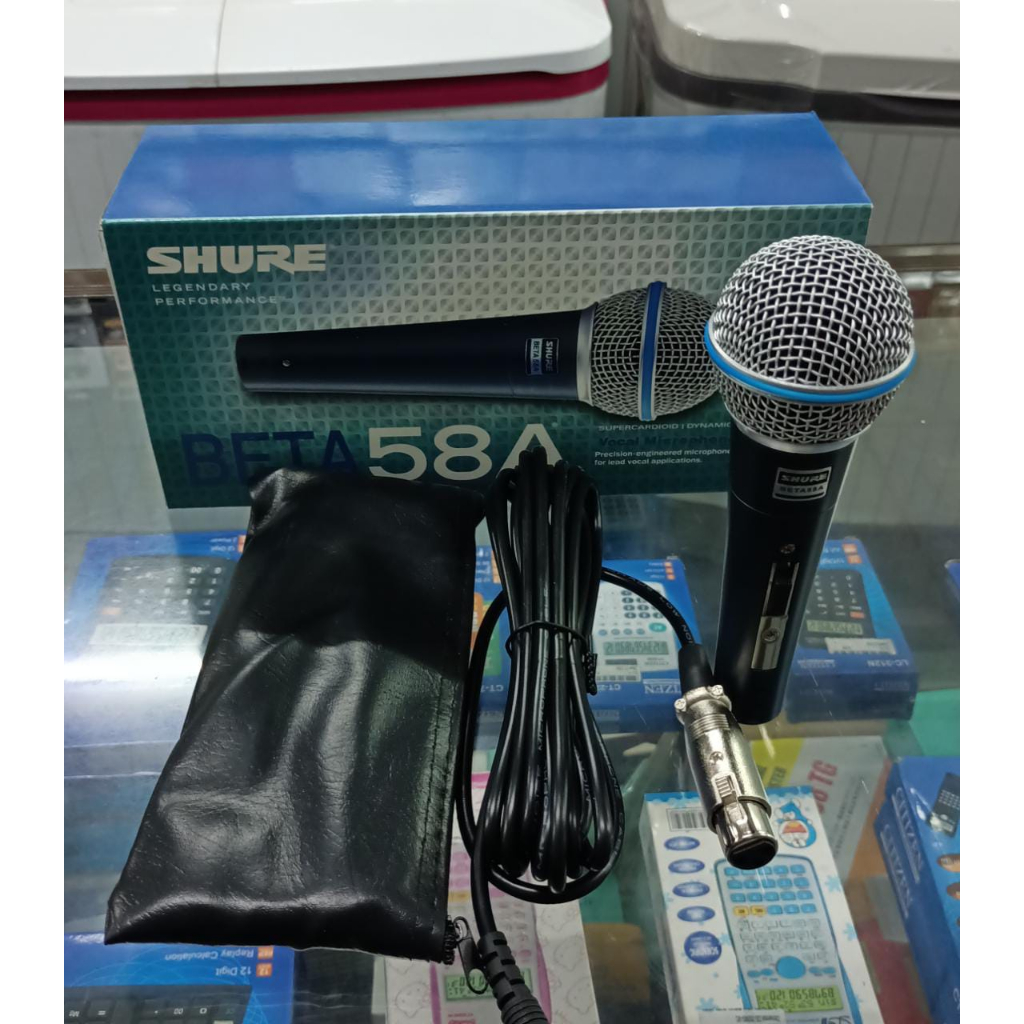 MICROPHONE SHURE BETA 58A/MIKROFON SHURE/MIKROFON MURAH/MIKROFON KABEL MURAH JOMBANG/MIC