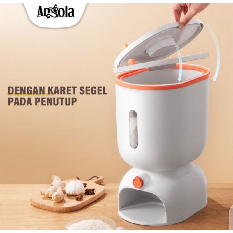 Dispenser beras Angola 10 kg orange