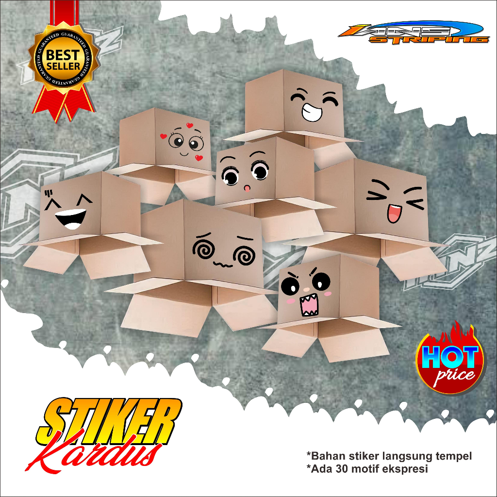 

BJ 3046-STIKER EMOJI KEKINIAN KEPALA KARDUS VIRAL-EMOJI VARIASI KEPALA KARDUS