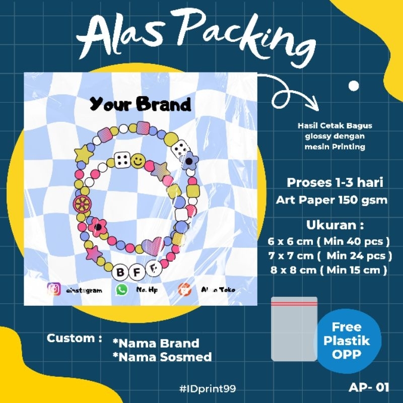 

[PROMO] ALAS PACKING/ALAS PACKANGING MANIK CINCIN , GELANG MURAH