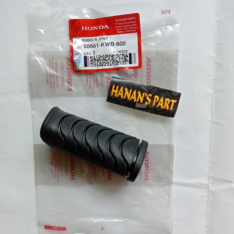 50661-KWB-600 KARET BARSTEP DEPAN SUPRA X 125 FI REVO FI BLADE ORIGINAL AHM