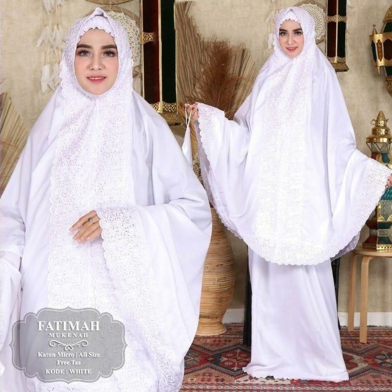 Muken Bordir Mukena Polos Mukena Katun Mukena Bordir Mukena Dewasa Fatimah Free LM 0,001