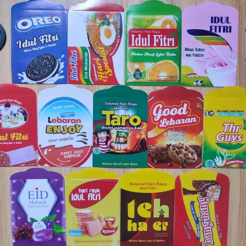 

Amplop Lebaran Idul Fitri edisi Snack (isi 10pcs)